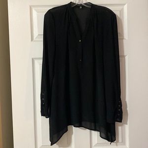 Sheer Black Blouse